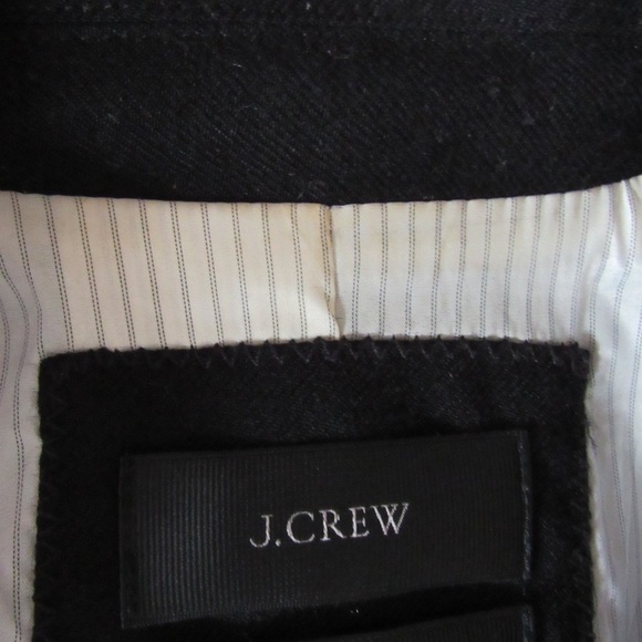 J Crew Womens Regent Black Blazer Size 6 Wool One Button Classic Office Career - Picture 9 of 11